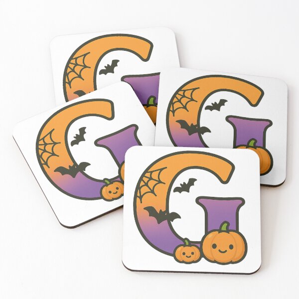 Item preview, Halloween Letter G – Cute Kawaii Cartoon with Spooky Details designed and sold by PrintCreations9.