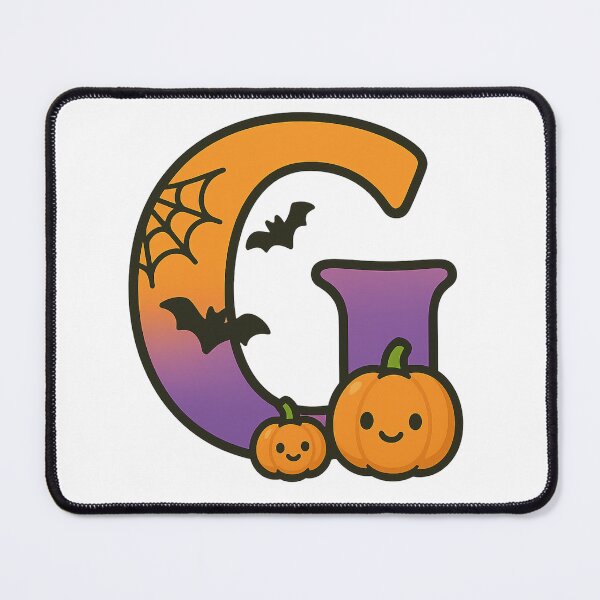 Item preview, Halloween Letter G – Cute Kawaii Cartoon with Spooky Details designed and sold by PrintCreations9.