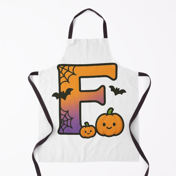 Item preview, Halloween Letter F – Cute Kawaii Cartoon with Spooky Details designed and sold by PrintCreations9.