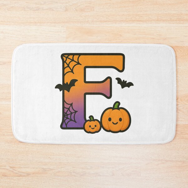 Item preview, Halloween Letter F – Cute Kawaii Cartoon with Spooky Details designed and sold by PrintCreations9.