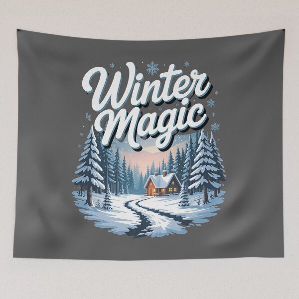 Item preview, Winter paradise - Snowy idyll - Icy dreamland - Frosty fantasy - Chilly utopia - Arctic marvel - Glacial haven - Snowscape - Winter dreamscape - Winter magic designed and sold by JansenGS.