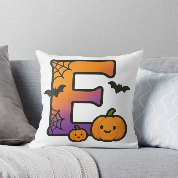 Item preview, Halloween Letter E – Cute Kawaii Cartoon with Spooky Details designed and sold by PrintCreations9.