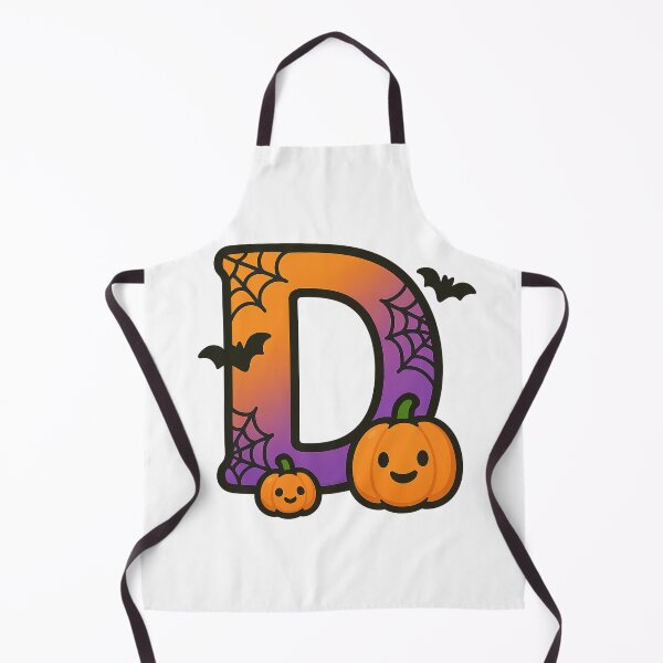 Item preview, Halloween Letter D – Cute Kawaii Cartoon with Spooky Details designed and sold by PrintCreations9.