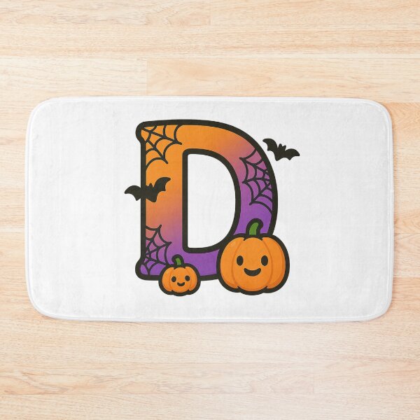 Item preview, Halloween Letter D – Cute Kawaii Cartoon with Spooky Details designed and sold by PrintCreations9.