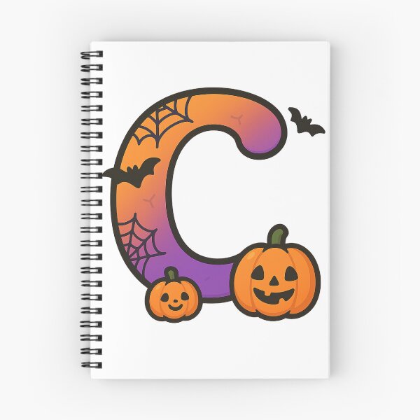 Item preview, Halloween Letter C – Cute Kawaii Cartoon with Spooky Details designed and sold by PrintCreations9.