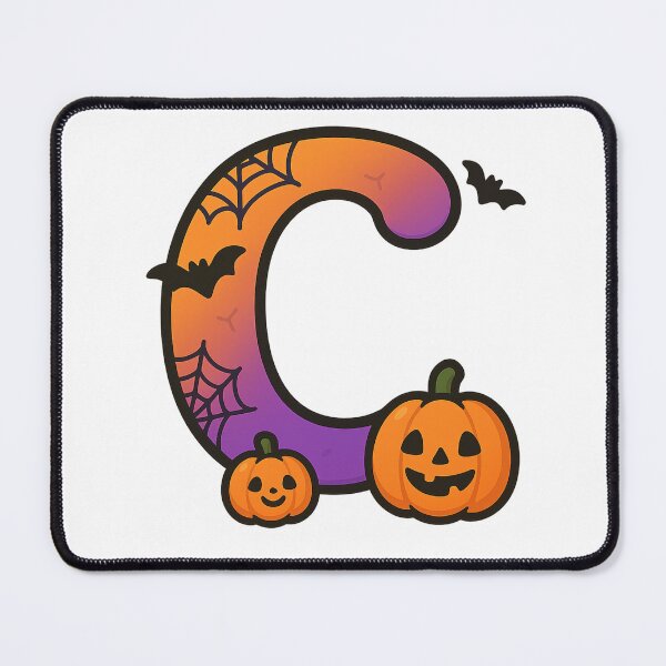 Item preview, Halloween Letter C – Cute Kawaii Cartoon with Spooky Details designed and sold by PrintCreations9.