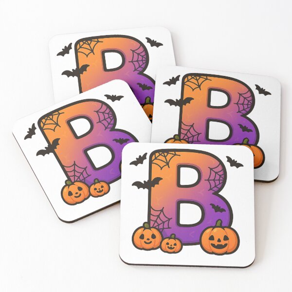 Item preview, Halloween Letter B – Cute Kawaii Cartoon with Spooky Details designed and sold by PrintCreations9.