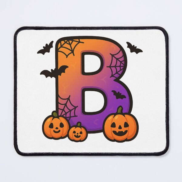 Item preview, Halloween Letter B – Cute Kawaii Cartoon with Spooky Details designed and sold by PrintCreations9.