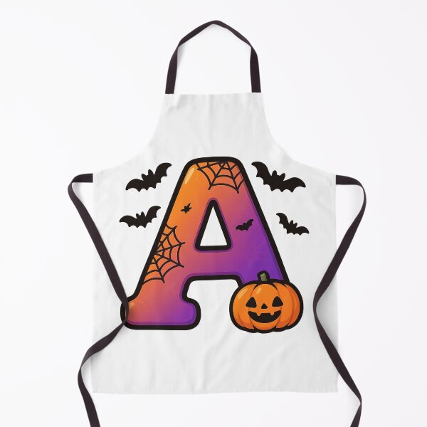 Item preview, Halloween Letter A – Cute Kawaii Cartoon with Spooky Details designed and sold by PrintCreations9.