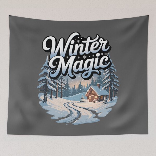 Item preview, Winter paradise - Snowy idyll - Icy dreamland - Frosty fantasy - Chilly utopia - Arctic marvel - Glacial haven - Snowscape - Winter dreamscape - Winter magic designed and sold by JansenGS.