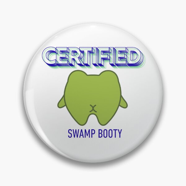 Item preview, Certified Swamp Booty, Butt! Cheeky Rude Froggy collection, sticker designed and sold by Peelmysticker.