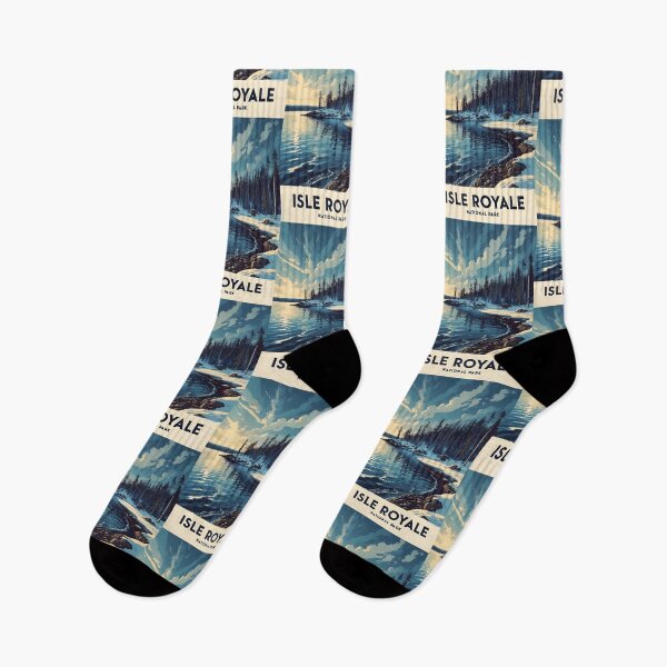 Item preview, Isle Royale National Park Winter USA Vintage Travel Tourism  designed and sold by TravelersGems.