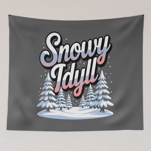 Item preview, Winter paradise - Snowy idyll - Icy dreamland - Frosty fantasy - Chilly utopia - Arctic marvel - Glacial haven - Snowscape - Winter dreamscape - Winter magic designed and sold by JansenGS.