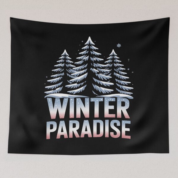Item preview, Winter paradise - Snowy idyll - Icy dreamland - Frosty fantasy - Chilly utopia - Arctic marvel - Glacial haven - Snowscape - Winter dreamscape - Winter magic designed and sold by JansenGS.