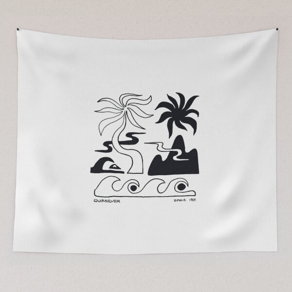 Item preview, Quiksilver Minimalist Mountain and Wave Illustration designed and sold by Oniyasha.