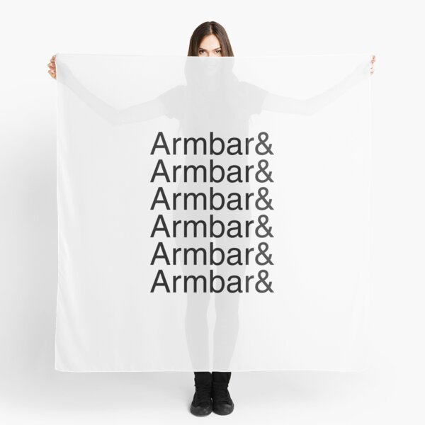 Armbar and armbar and armbar and armbar (black text) Scarf