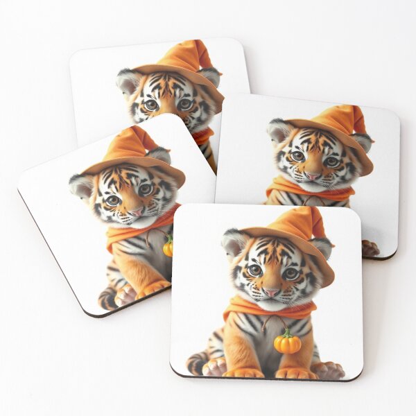 Item preview, Adorable Realistic Baby Tiger in Halloween Costume  designed and sold by PixelVibe782.