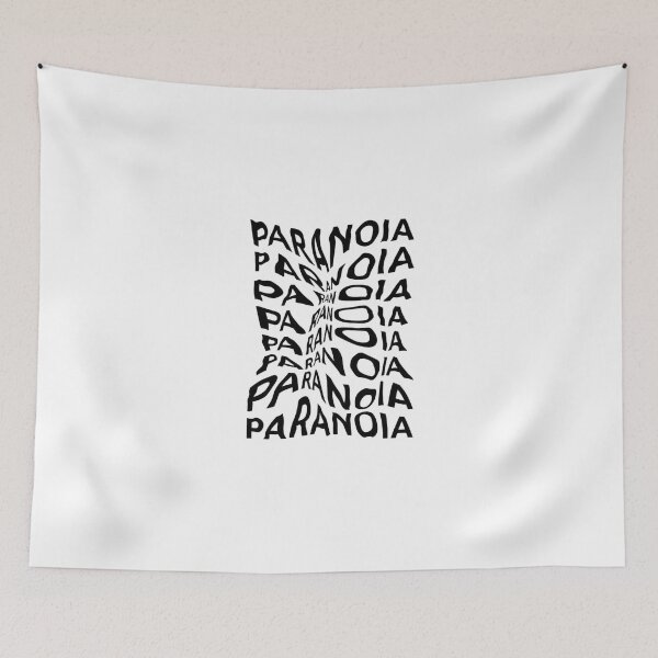 Item preview, Paranoia Distorted Text Illustration designed and sold by Oniyasha.