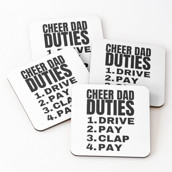 Item preview, Cheer Dad Duties designed and sold by FloraliteCo.