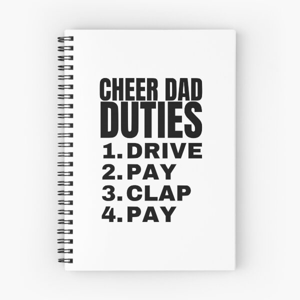 Item preview, Cheer Dad Duties designed and sold by FloraliteCo.