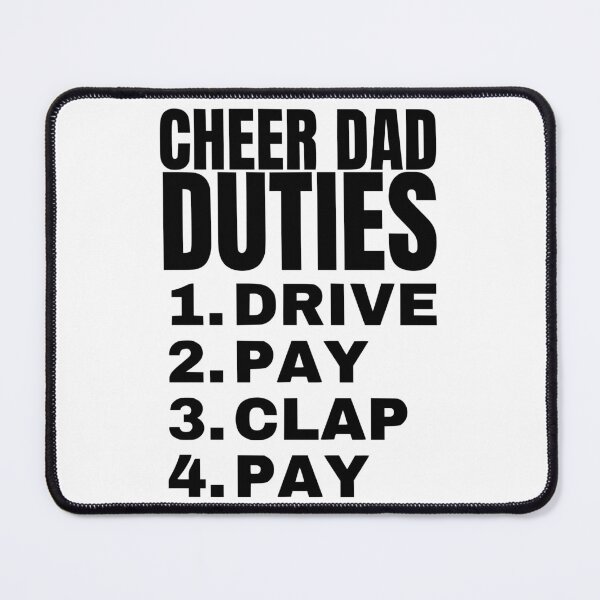 Item preview, Cheer Dad Duties designed and sold by FloraliteCo.