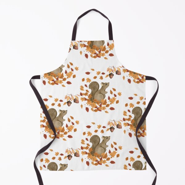 Item preview, Autumn Squirrel witth Falling leaves Illustration designed and sold by ronax23.