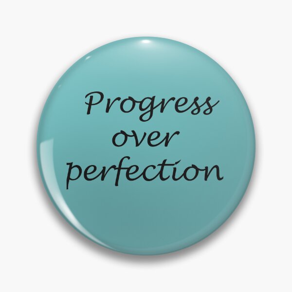 Item preview, Progress Over Perfection – Growth Quote Design designed and sold by ArtNestVerse.