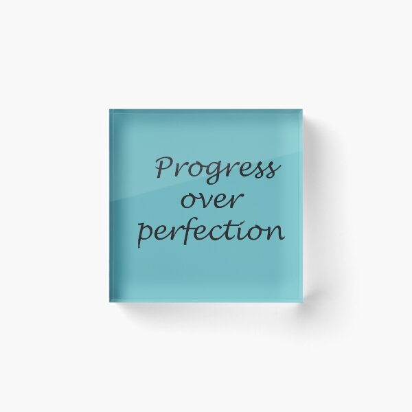 Item preview, Progress Over Perfection – Growth Quote Design designed and sold by ArtNestVerse.