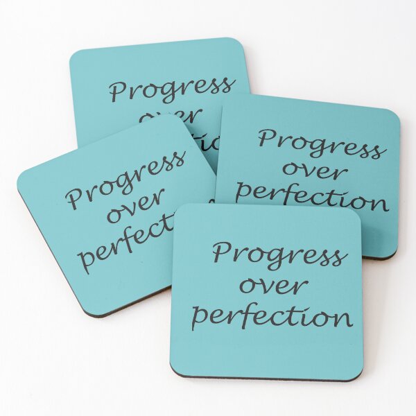 Item preview, Progress Over Perfection – Growth Quote Design designed and sold by ArtNestVerse.