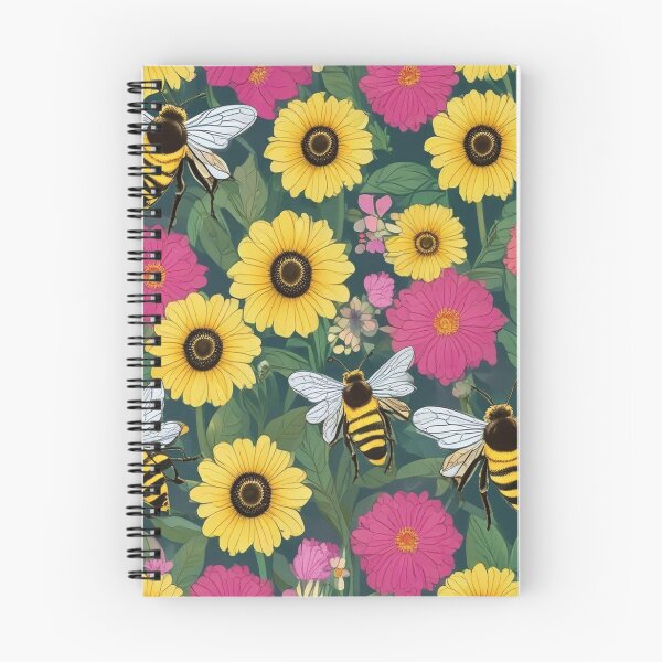 Item preview, Bees on flowers designed and sold by GasconyPassion.