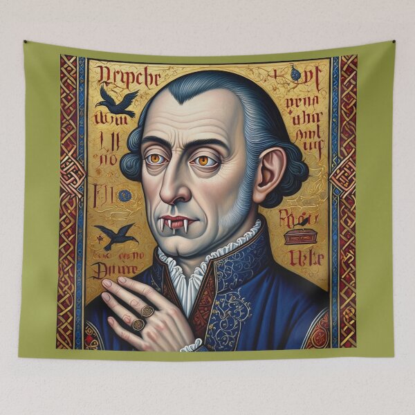 Item preview, A medieval Dracula painting designed and sold by Vintage Designs +.