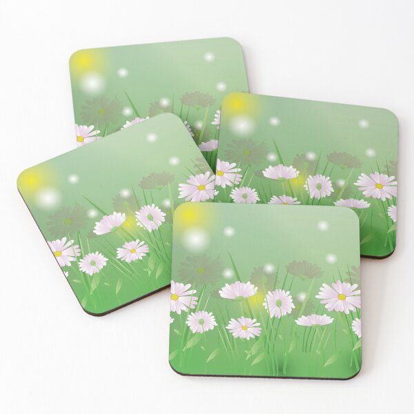 Item preview, Daisy spring green background designed and sold by AdelineBoutique.