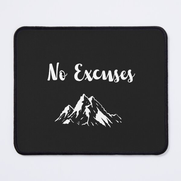 Item preview, No Excuses Motivational Fitness T-Shirt designed and sold by moosse-juniors.