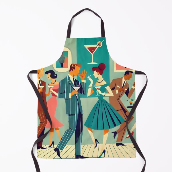 Item preview, Mid Century Modern Cocktail Party Martini Toke Dance designed and sold by Lee Hiller Designs.