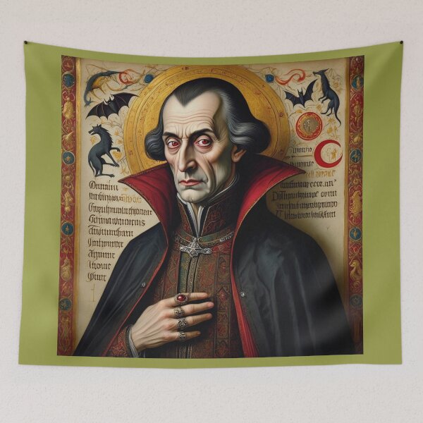 Item preview,  A medieval Dracula painting designed and sold by Vintage Designs +.