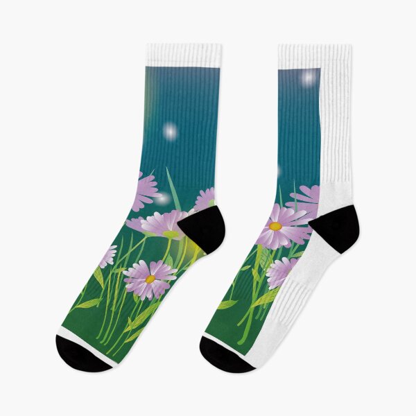 Artikelvorschau, Frühlingsgänseblümchen mitternachtsblauer Hintergrund entworfen und verkauft von AdelineBoutique.