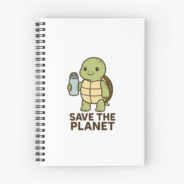 Item preview, Eco-Friendly Turtle – Save the Planet Cartoon designed and sold by BoldApparel.