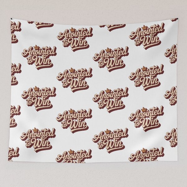 Item preview, Anointed to Win - Christian Faith Quote | Inspirational Bible Design designed and sold by HahaHandlesHub.