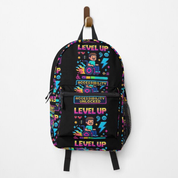 Item preview, Level Up Accessibility Unlocked | Retro Pixel Art Inclusive Design designed and sold by G-A-D-U.