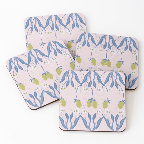 Item preview, Lemon pattern. Mediterranean seamless pattern. Blue background tiles and yellow lemons , endless background.  designed and sold by TaniaArtDesign.
