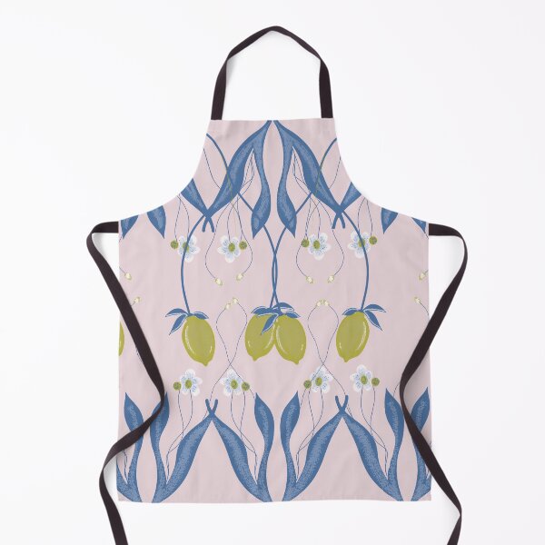 Item preview, Lemon pattern. Mediterranean seamless pattern. Blue background tiles and yellow lemons , endless background. designed and sold by TaniaArtDesign.