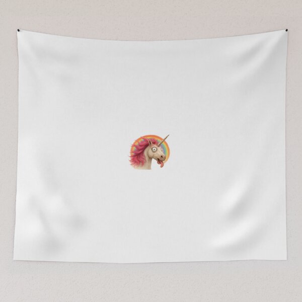 Item preview, Funny Realistic Unicorn Head with Rainbow designed and sold by Simmusss.