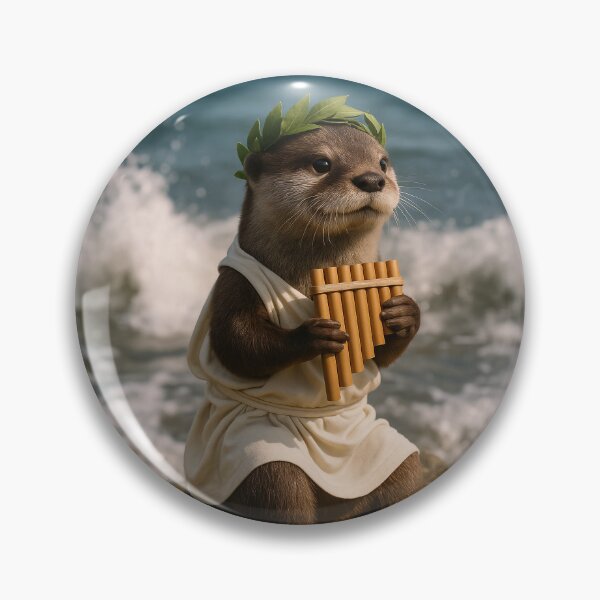 Item preview, Otter Zamfir Playing Pan Flute designed and sold by Tridentulus.