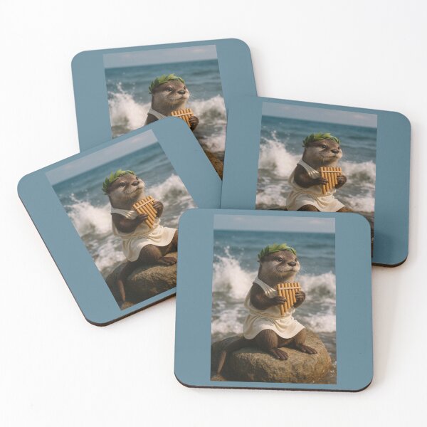 Item preview, Otter Zamfir Playing Pan Flute designed and sold by Tridentulus.