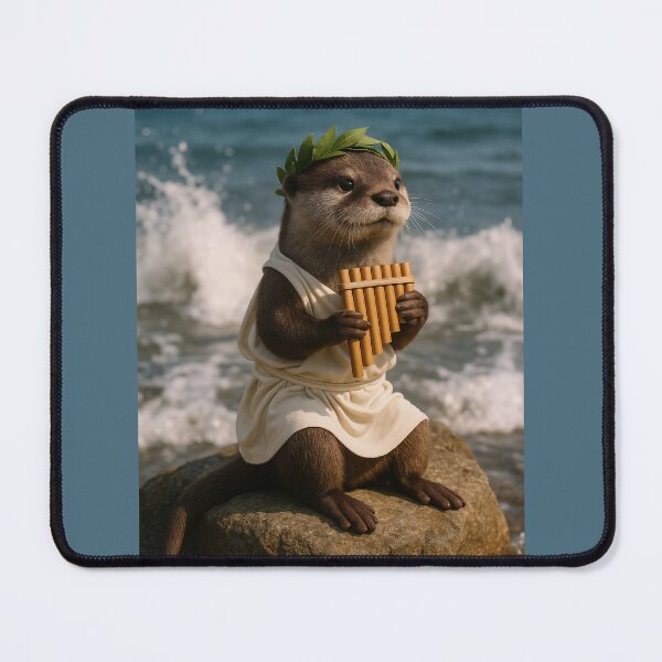 Item preview, Otter Zamfir Playing Pan Flute designed and sold by Tridentulus.
