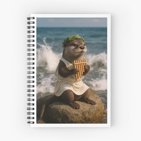 Item preview, Otter Zamfir Playing Pan Flute designed and sold by Tridentulus.