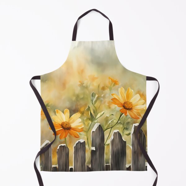 Item preview, Yellow Flowers by Wooden Fence designed and sold by CalmnessbyChoice.