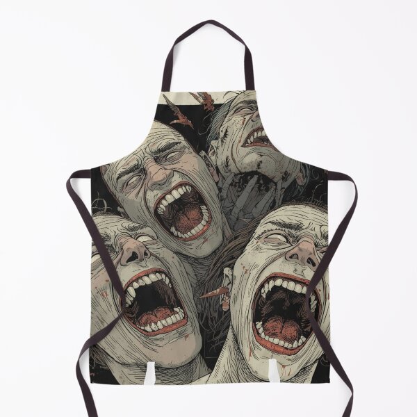 Item preview, Four Mouths, One Hunger — Screaming Horde (Psych Horror Comic Art) designed and sold by Feel It All Club.