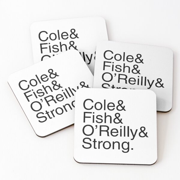 Item preview, Undisputed Era Helvetica Cole Fish O'Reilly Strong (black text) designed and sold by Smark Out Moment.