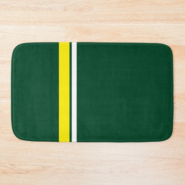 Item preview, Single Racing Stripe Yellow - Rigth Side - White Pinstripe (British Racing Green) designed and sold by Racing Stripes Only.